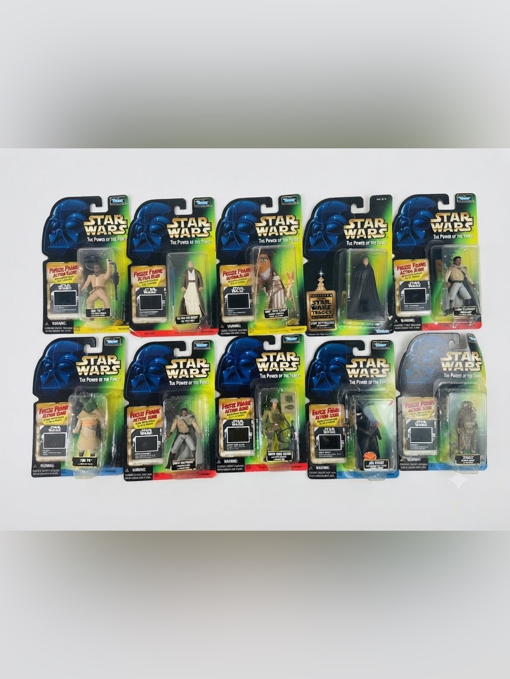 Lot of 10 Star Wars Power of the Force Kenner Figures MOC
Freeze Frame Vader
